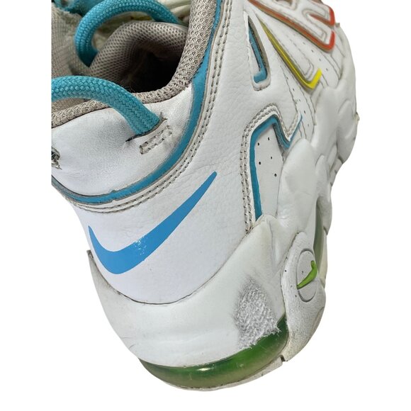 Nike Air More Uptempo GS Sneakers White Multicolor Letters Youth Size 2Y - Picture 5 of 12